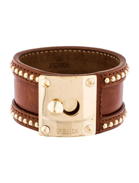 fendi black leather cuff|fendi clothing australia.